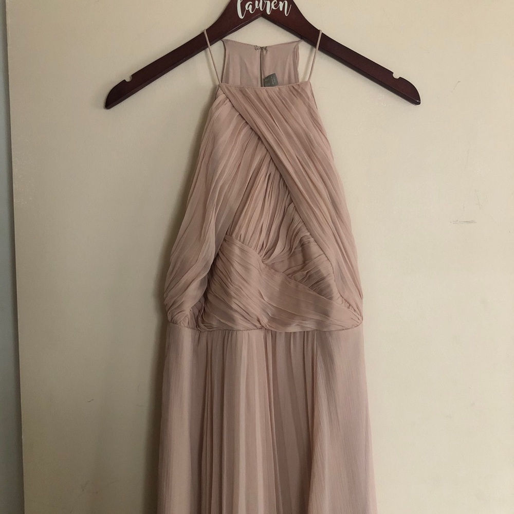 ASOS long blush maxi dress.